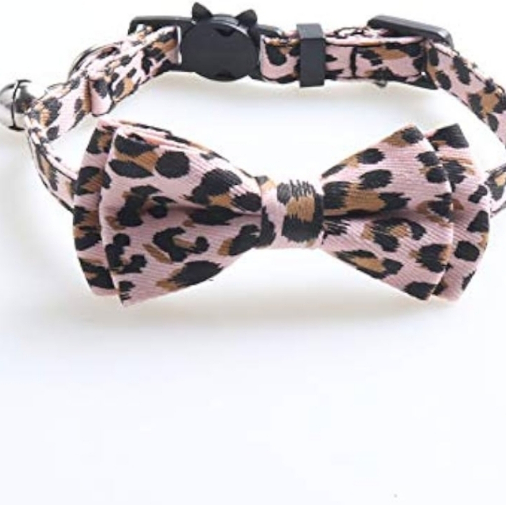 VIBRANTLIFE-Break Away Collar "Cats" (Pink-Leopard Print)